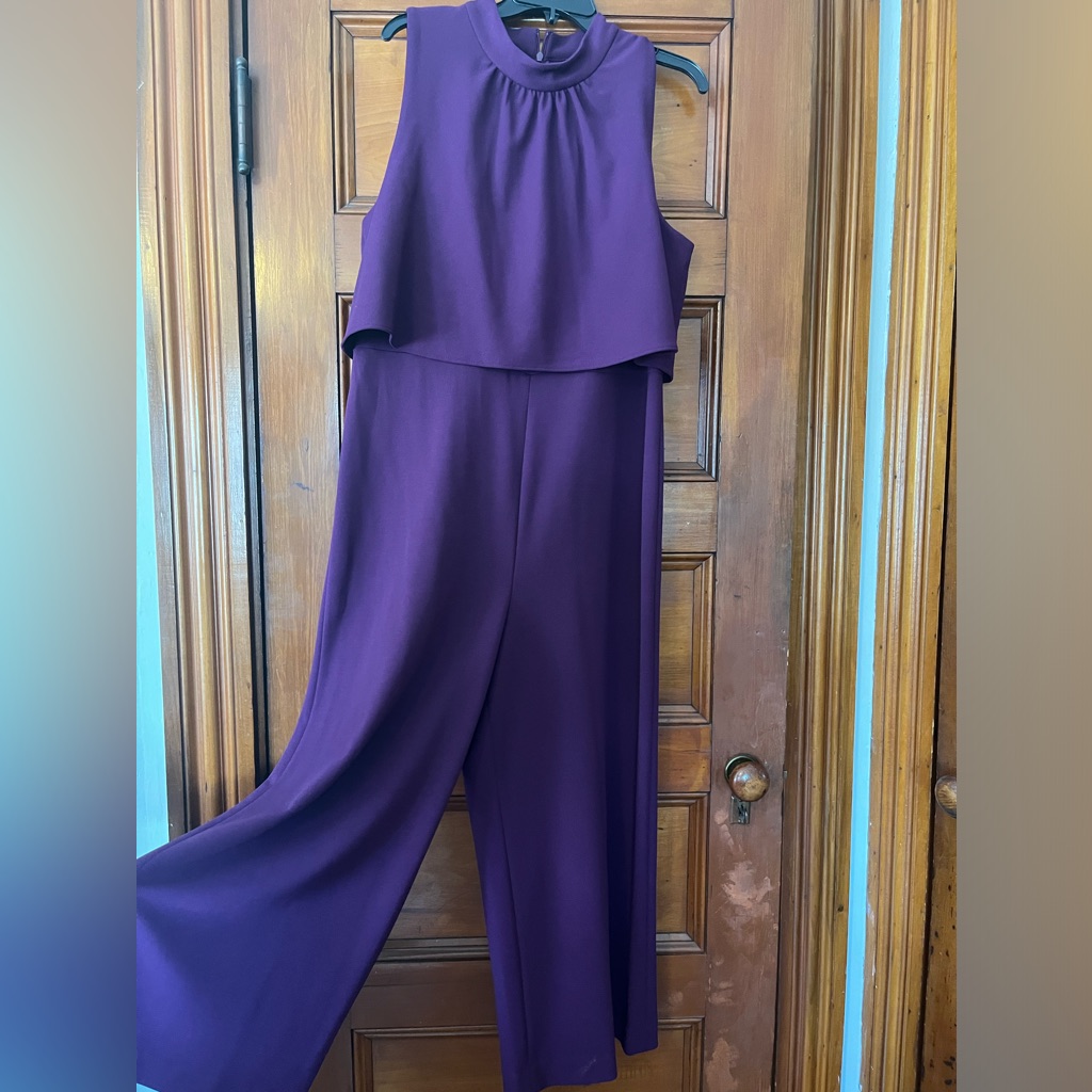 Dkny Wine Jumpsuit Size 16